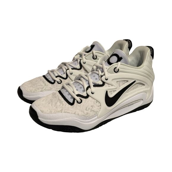 Size 13.5 Nike KD 15 TB Promo White Black Mens Basketball Shoes DX6648-100 main image 7